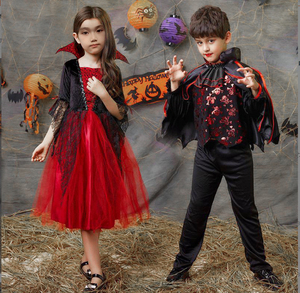Gran oferta actuación Halloween chica <span class=keywords><strong>bruja</strong></span> fantasma novia disfraces Royal Boy Skull vampiro traje fingir juego de rol vestido <span class=keywords><strong>princesa</strong></span> - Product Image 6