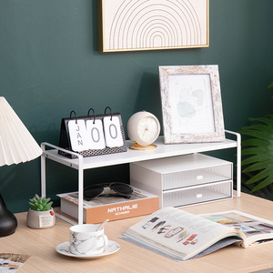 Organisateur de bureau minimaliste multicouche en bois, support de rangement pour la maison, le bureau, la bibliothèque, le tiroir, organisateur de bureau rectangulaire sur pied - Product Image 3