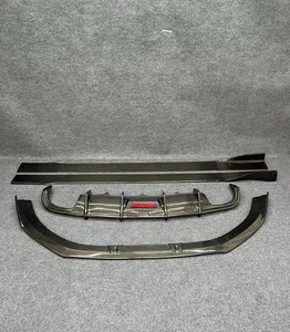 Car <span class=keywords><strong>A6</strong></span> C7 in fibra di carbonio Splitter anteriore Spoiler diffusore minigonne laterali kit per Audi <span class=keywords><strong>A6</strong></span> C7 S6 Sline berlina 2012 2013 2014 2015 - Product Image 2