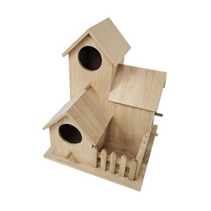 Creativo a parete in legno nido all'aperto casetta per uccelli Birdhouse Building Kit tre case per uccelli - Product Image 5