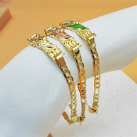 Bracelet en cuivre au design unique et exagéré, religieux, prêtre, saint, catholique, Vierge Marie
