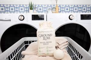 GroundLuxe Premium New Zealandウールドライヤーボール-6パック、100% オーガニック、手フェルト、再利用可能、乾燥時間を短縮 - Product Image 5