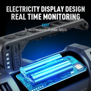 Xuyên biên giới ngoài trời <span class=keywords><strong>Led</strong></span> đèn pin trắng Laser tầm xa đèn xách tay với ánh sáng mạnh độ bền lâu dài sạc tìm kiếm ánh sáng - Product Image 6