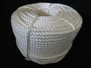 Yacht corde de drisse couleur blanche dia 6 mm <span class=keywords><strong>ou</strong></span> personnalisé * 200 220 m <span class=keywords><strong>polyester</strong></span> nylon 3 brins pêche commerciale emballage général - Product Image 2