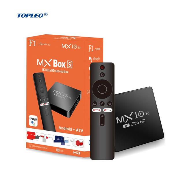 Topleo Android Tv Box Decoder 2024 4k Android 13 Mx10 F1 Digital Wholesale Onn Certificado Smart Android Tv Box