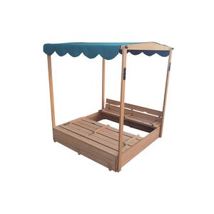 Puits <span class=keywords><strong>à</strong></span> <span class=keywords><strong>sable</strong></span> en bois écologique, seau de plage pour l'extérieur avec <span class=keywords><strong>toit</strong></span>, matériau écologique - Product Image 1