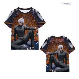 43 Estilos de Camisetas de Anime Jujutsu Kaisen (JJK) con <span class=keywords><strong>Itadori</strong></span> Yuji, Gojo Satoru y Geto Suguru, en Material de Seda de Leche, para Mujeres, Hombres y Niños - Product Image 6