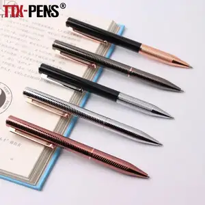 Ttx Custom Logo Hoge Kwaliteit Aluminium Staaf Metalen Gegraveerde Bal Point Pen