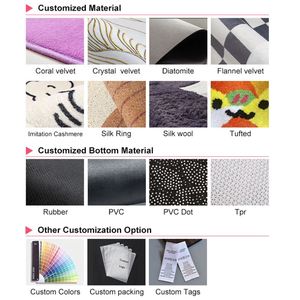Wholesale Water Absorbent Soft Shaggy Microfiber <b>Bath</b> <b>Mat</b> Anti Skid Kids Tufted Bathroom Rug for Home and Hotel - Product Image 6