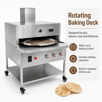 Four électrique automatique de table pour la cuisson de pâtes arabes plates, de pain tandoori, de lavash indien, de pain pita, de pain naan, de chapati rond et de roti