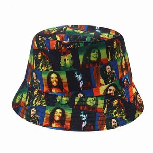 2025 New Summer Fishing <b>Hat</b> Men's Women's Digital Printing Double Sided Sun <b>Hat</b> - Product Image 5
