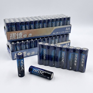 Batteria QIDE ad Alte Prestazioni R6 UM-3 <span class=keywords><strong>AA</strong></span> 1.5V per Telecomandi, Giocattoli, Orologi, Senza Perdite, 0% Mercurio, Batteria Zinco-Carbone - Product Image 1
