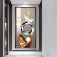 Décor de maison Cuadros moderne abstrait luxe imprimés image Animal cerf cristal verre peintures murales toile art décor