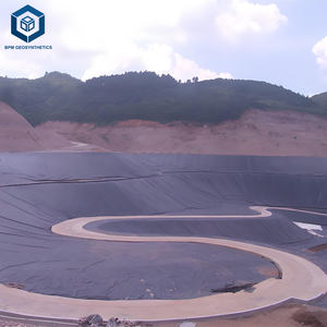 Revêtement de bassin en polyéthylène renforcé de 20 mil Revêtement de bassin en géomembrane HDPE <span class=keywords><strong>Prix</strong></span> du revêtement de bassin pour projet d'aquaculture en Équateur - Product Image 4