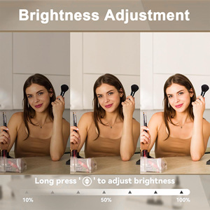 Hot bán 58*46cm Gương 15-LED bóng đèn ánh sáng bàn trang điểm Máy tính để bàn mỹ phẩm gương - Product Image 5