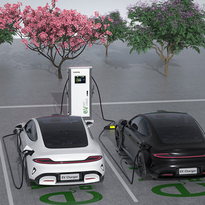 Estación de Carga Rápida para Vehículos Eléctricos de Corriente Continua de 60KW 150KW con Doble Conector, Pantalla Táctil LCD de 7 Pulgadas, RFID, Cable TUV, Cargador Comercial de Montaje en Suelo con Múltiples Estándares - Product Image 6