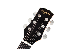 Guitarra Acústica Kaysen de Alta Gama con Tapa de Abeto Sólido, con Pastilla, Funda Acolchada, Cejilla, Correa y Afinador - Product Image 3