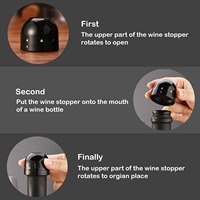 Vente en gros bouchon de bouteille de vin rouge sous vide bouchon de bouteille de champagne scellé en silicone outils de barre bouchon de vin sous vide pour conserver la fraîcheur