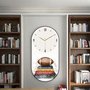 Moderno semplice ovale muta orologio da parete per <span class=keywords><strong>studio</strong></span> camera da letto soggiorno tradizionale ago di fabbrica vendite dirette per Cross-Border - Product Image 4