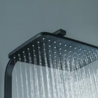 Système de douche numérique LED chaude et froide Robinet thermostatique en laiton à montage mural avec pluie et style classique à main pour salle de bain