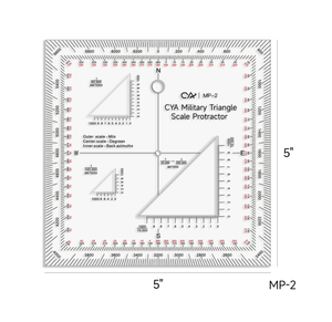 DF MP-2 MP-1 MP-3 MP-4 MP-5 MP-6 MP-7 MP-8 MP-9 Transportador Táctico para Exteriores, Herramienta de Lectura de Mapas, Medidor - Product Image 3