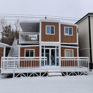 Casa Prefabricada <span class=keywords><strong>de</strong></span> Dos Pisos, Contenedor <span class=keywords><strong>de</strong></span> Vidrio <span class=keywords><strong>de</strong></span> Lujo <span class=keywords><strong>de</strong></span> 20 Pies, Hermosa Casa Pequeña <span class=keywords><strong>de</strong></span> 2 Dormitorios, Casa <span class=keywords><strong>de</strong></span> <span class=keywords><strong>Playa</strong></span>, Hotel - Product Image 1