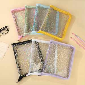 Carpeta Organizadora <span class=keywords><strong>de</strong></span> Pegatinas Reutilizable A5/A6 con Cierre, Páginas Transparentes para Colección y Almacenamiento <span class=keywords><strong>de</strong></span> Pegatinas - Product Image 1