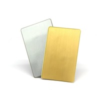 Cartes de visite en métal noir mat NFC sans contact Carte NFC en métal mat personnalisée avec puce 213 215 216