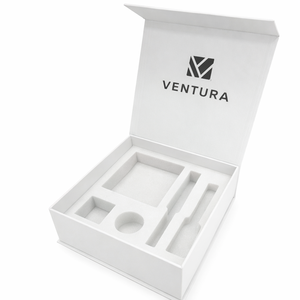 กล่องกระดาษแข็งรีไซเคิลสีดำสำหรับบรรจุภัณฑ์เครื่องสำอางแบบกำหนดเองได้ สำหรับการจัดส่งชุดเครื่องสำอางที่มีเอกลักษณ์ - Product Image 1