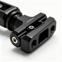 Support de direction réglable et repose-menton PWC en aluminium anodisé noir usiné CNC pour accessoires de bateaux