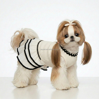 Luxuriöses, bequemes, kratzfestes, gehäkeltes, solides Baumwollkleid für Hunde und Katzen, modern, handgefertigt, gestrickt, klein, für Winter, Halloween, Frühling, Weihnachten