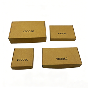 กล่องขนส่งแบบกำหนดเองพร้อมโลโก้สำหรับบรรจุภัณฑ์ของขวัญ กล่องบราวนี่ กล่องไปรษณีย์สำหรับเสื้อผ้า และกล่องกระดาษคราฟท์แข็งแรงทนทาน - Product Image 4