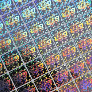 Étiquette holographique personnalisée, étiquette de sécurité sticker, pour doseur, holographique - Product Image 3