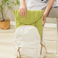 Étui de luxe matelassé en coton pour ordinateur portable, sacoche de protection antichoc pour ordinateur portable, pochette gonflée pour ordinateur portable, ensemble de housses pour ordinateur portable