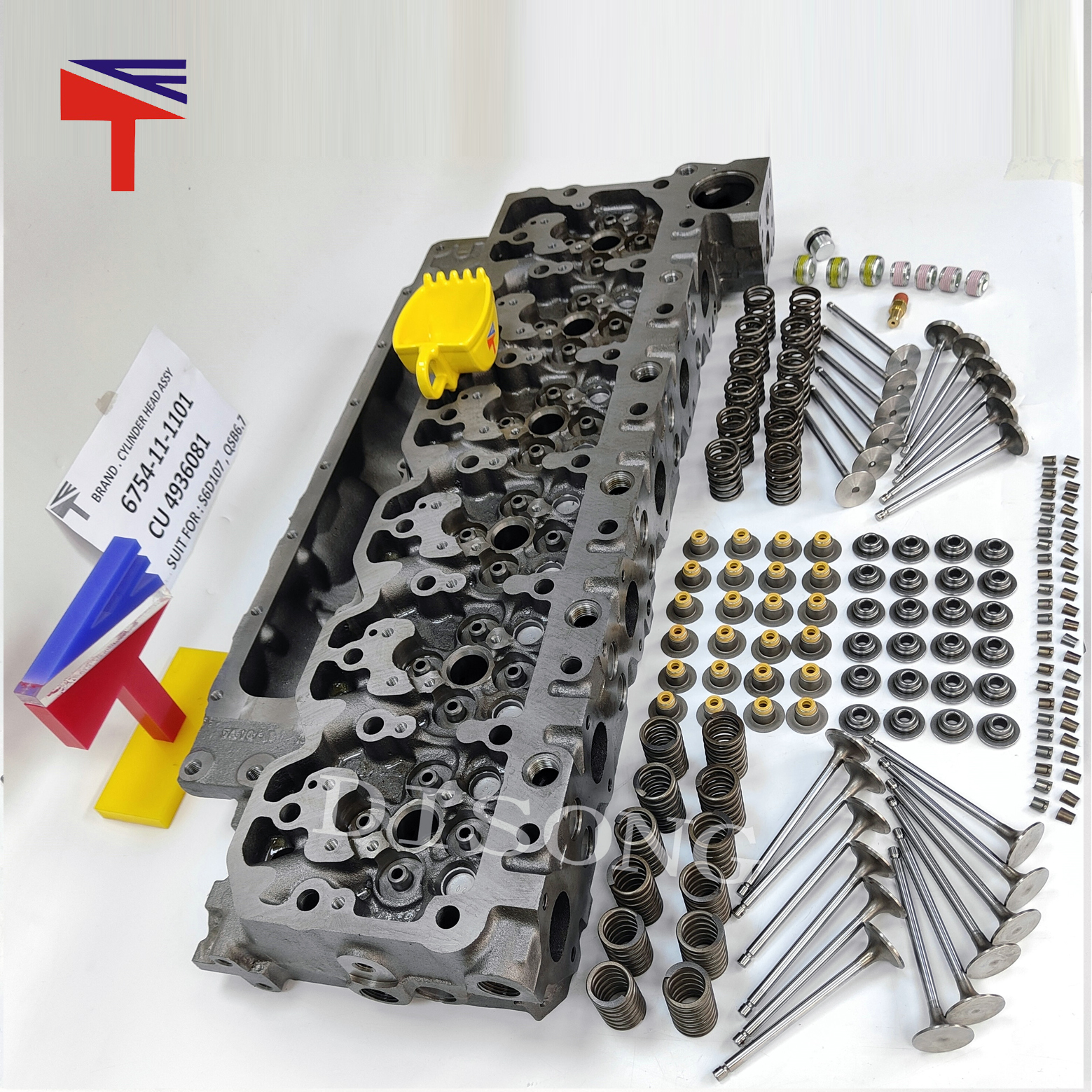 Diesel Engine Cylinder Head Assy 6754-11-1101 for Excavator