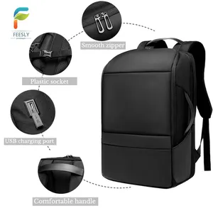 custom logo puffy laptop bag usb backpack arctic kroser 15.6 inch business durable laptop and notebook bag