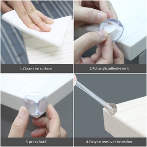 Thần đồng giá rẻ PVC bé chống cạnh và góc bảo vệ thiết lập dính đồ nội thất bảng bảo vệ từ góc nhọn - Product Image 6
