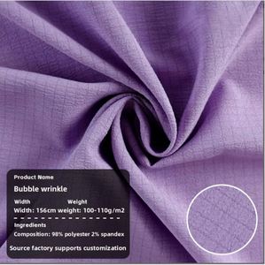 Tissu bulle en polyester-spandex 110g pour vêtements décontractés et vêtements de détente à la mode - Product Image 2