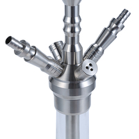 MIG 3.0 vente en gros, narguilé allemand de haute qualité, sheesha verre et acier inoxydable, narguilé en verre, shisha