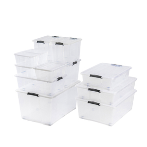 Trung Quốc 50l Tùy Chỉnh Bao Bì Nhựa Lưu Trữ <span class=keywords><strong>Container</strong></span> Hộp Với Bánh Xe - Product Image 2