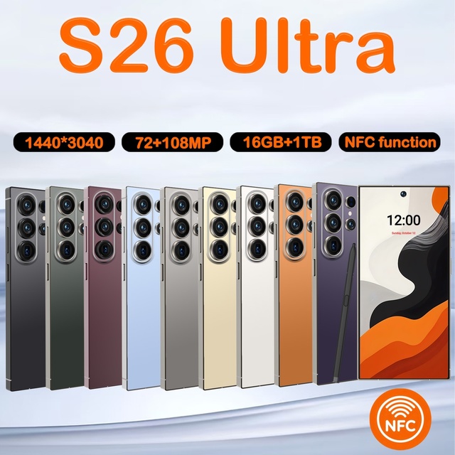 2026 New S26 Ultra NFC S26 Ultra 5G Phone 16GB+1TB Global Edition Original Smartphone Android 15 Mobile Phon