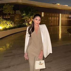 Combinaison élégante sur mesure pour femme 2026, manches longues, sans couture, drapée en crêpe, tenue de soirée, tailles S M L - Product Image 2