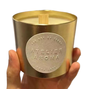 Etichette di Packaging di Lusso con Logo 3D Personalizzato, Adesivi in Carta Testurizzata Impermeabile per Barattoli di Candele - Product Image 2