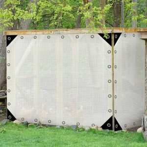 Bâche en PVC transparente résistante et imperméable pour couverture <span class=keywords><strong>de</strong></span> jardin extérieur, écran en maille imperméable, balcon, tissu industriel - Product Image 6