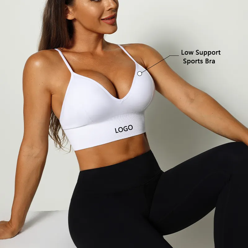 XW-LH05 di abbigliamento sportivo senza cuciture palestra Yoga sport di vendita calda incrociata top reggiseno di Design Sexy reggiseno sportivo da donna