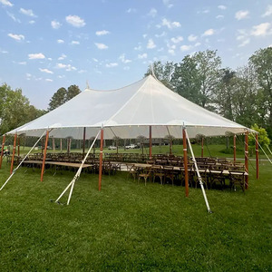 Tente de réception personnalisée 15x25 20x20 20x30 40x40, tente de mariage robuste en aluminium 20x40, tente chapiteau temporaire à grand cadre sur mesure - Product Image 6