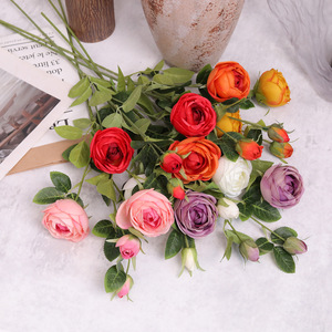 Decoración de Pared con Flores Artificiales de Seda, Peonías y Rosas, para Bodas, Acción de Gracias, Hogar, Sala de Estar, Mesa de Comedor, Mesa de Centro - Product Image 2