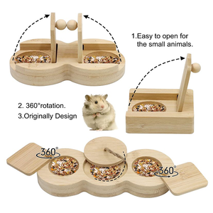 Mangeoire en bois massif pour hamster, jouet de forrage écologique pour animaux de compagnie, fabriqué en Chine, friandise cachée pour hamster, qualité supérieure à prix compétitif - Product Image 5