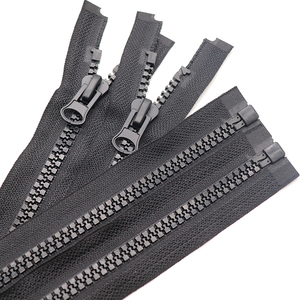 Hot sale #8 open end big teeth plastic zipper for down jacket large plastic zipper auto-lock slider resin zipper