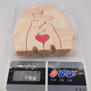 Set di Puzzle in Legno Personalizzato con Incisione, Famiglia di Orsi Madre e Figlio, Decorazione per la Casa, Regalo Fai-da-Te per la Festa della Mamma - Product Image 6